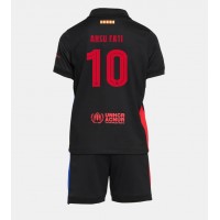 Fotballdrakt Barn Barcelona Ansu Fati #10 Bortedraktsett 2024-25 Kortermet (+ Korte bukser)